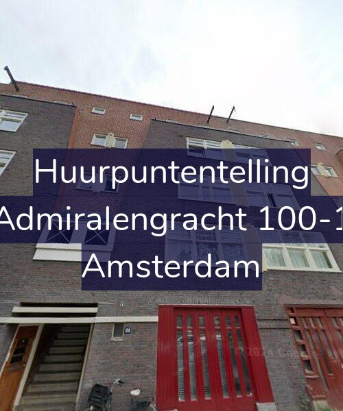 Foto gevel Huurpuntentelling voor Admiralengracht 100-1, Amsterdam