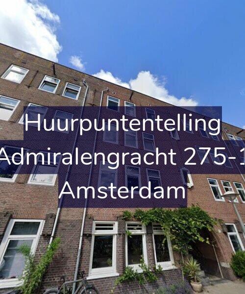 Foto gevel Huurpuntentelling voor Admiralengracht 275-1, Amsterdam