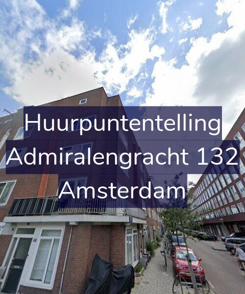 Foto gevel Huurpuntentelling voor Admiralengracht 132, Amsterdam