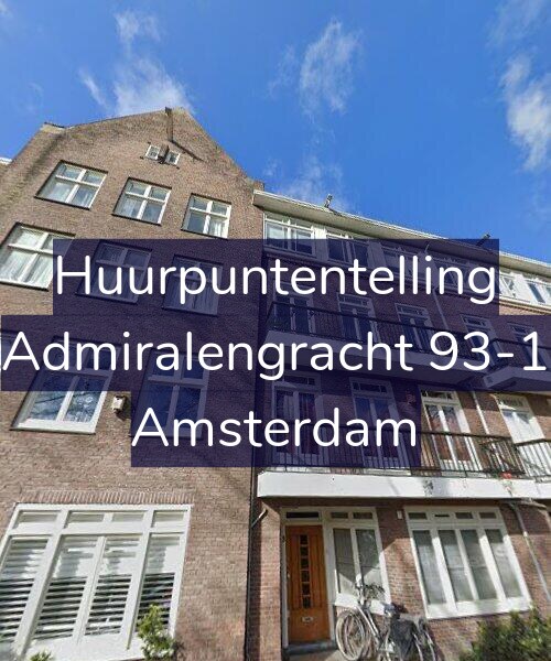 Foto gevel Huurpuntentelling voor Admiralengracht 93-1, Amsterdam