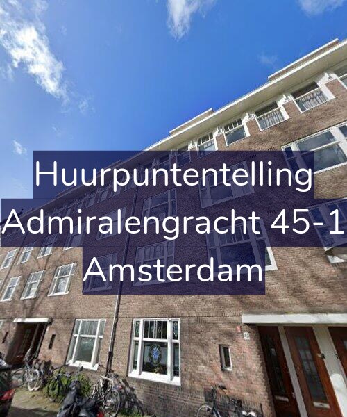 Foto gevel Huurpuntentelling voor Admiralengracht 45-1, Amsterdam