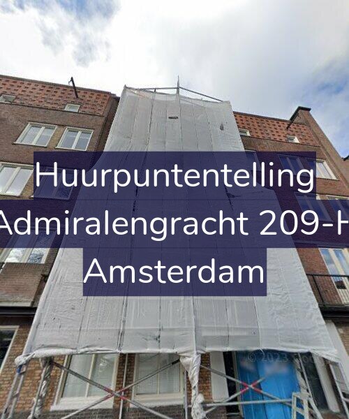 Foto gevel Huurpuntentelling voor Admiralengracht 209-H, Amsterdam