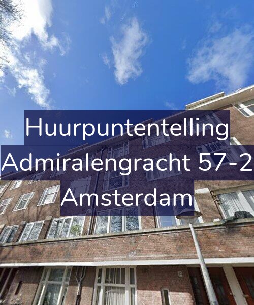 Foto gevel Huurpuntentelling voor Admiralengracht 57-2, Amsterdam