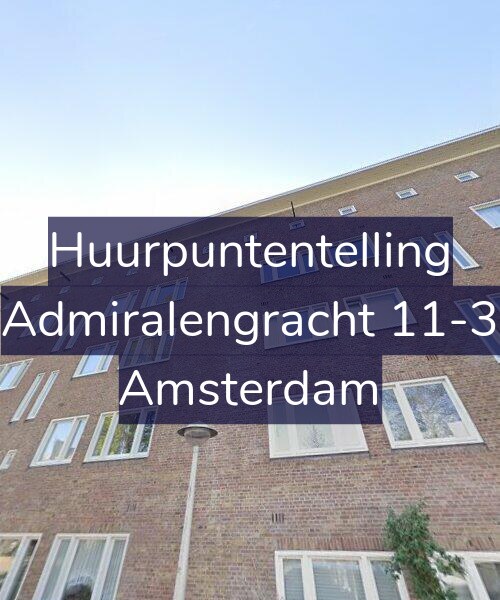 Foto gevel Huurpuntentelling voor Admiralengracht 11-3, Amsterdam