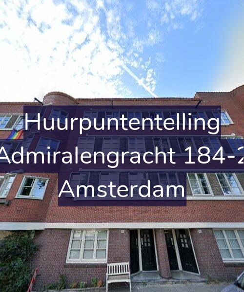 Foto gevel Huurpuntentelling voor Admiralengracht 184-2, Amsterdam