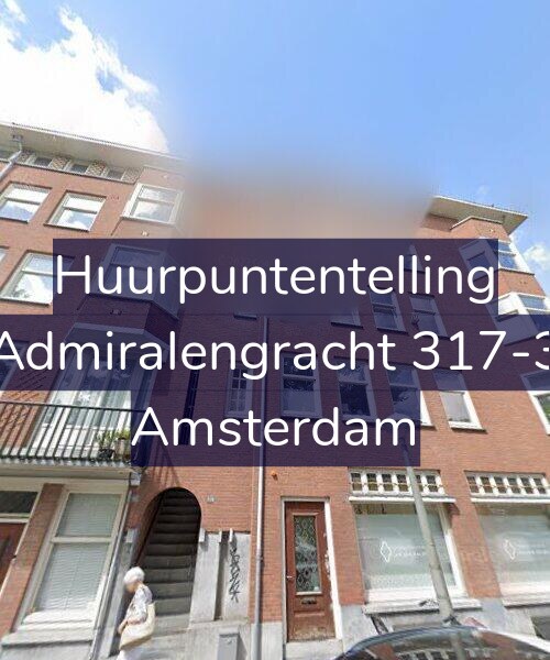 Foto gevel Huurpuntentelling voor Admiralengracht 317-3, Amsterdam