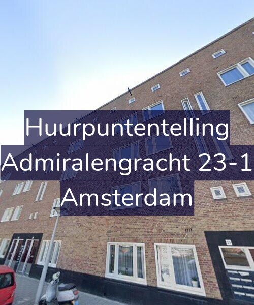Foto gevel Huurpuntentelling voor Admiralengracht 23-1, Amsterdam