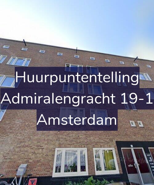 Foto gevel Huurpuntentelling voor Admiralengracht 19-1, Amsterdam