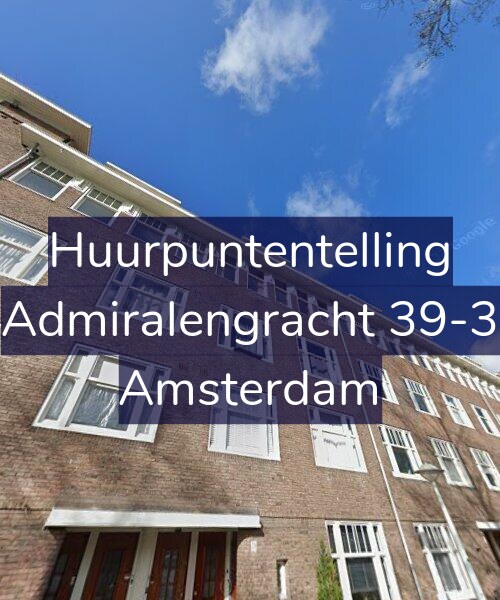 Foto gevel Huurpuntentelling voor Admiralengracht 39-3, Amsterdam