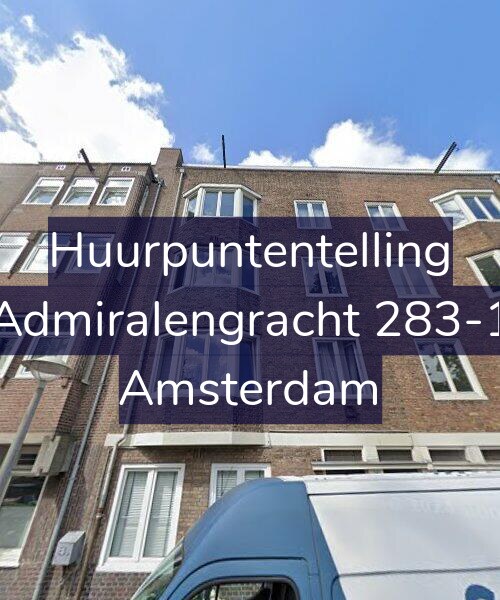 Foto gevel Huurpuntentelling voor Admiralengracht 283-1, Amsterdam
