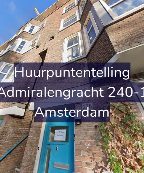 Foto gevel Huurpuntentelling voor Admiralengracht 240-1, Amsterdam