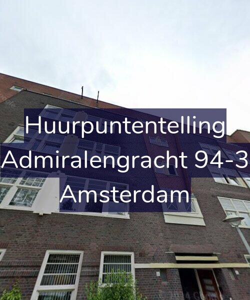 Foto gevel Huurpuntentelling voor Admiralengracht 94-3, Amsterdam