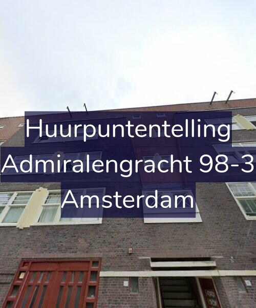 Foto gevel Huurpuntentelling voor Admiralengracht 98-3, Amsterdam