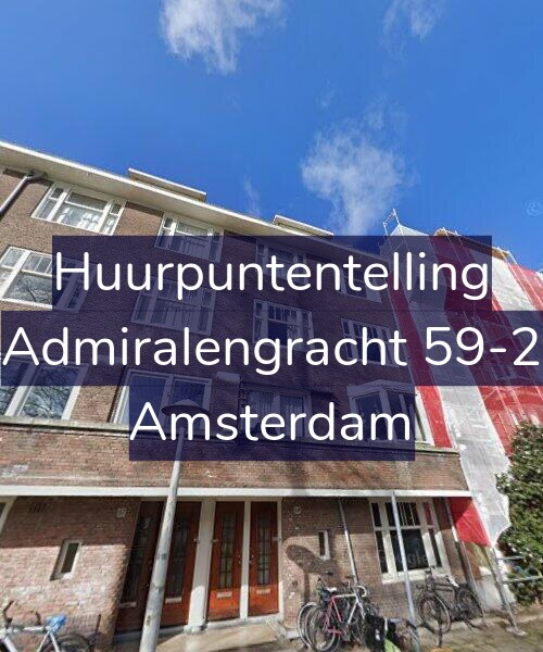 Foto gevel Huurpuntentelling voor Admiralengracht 59-2, Amsterdam
