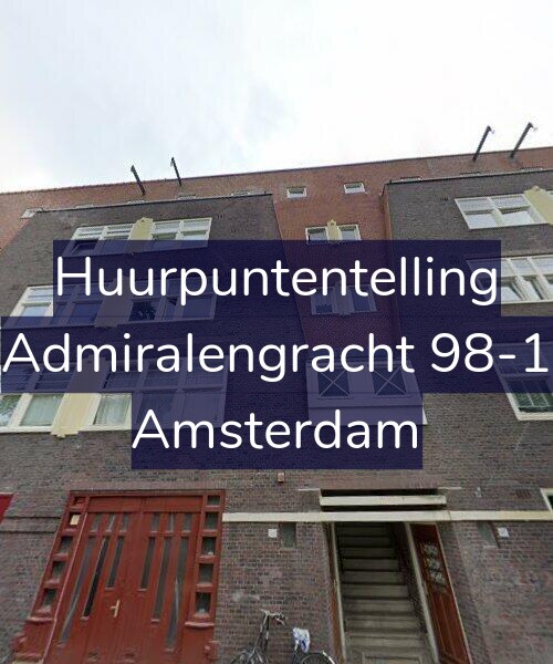 Foto gevel Huurpuntentelling voor Admiralengracht 98-1, Amsterdam