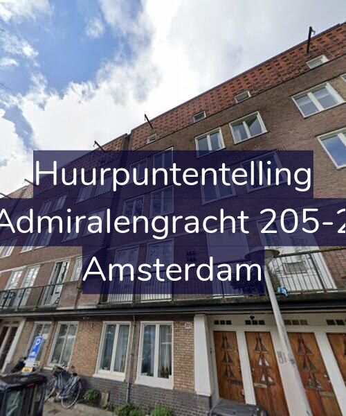Foto gevel Huurpuntentelling voor Admiralengracht 205-2, Amsterdam