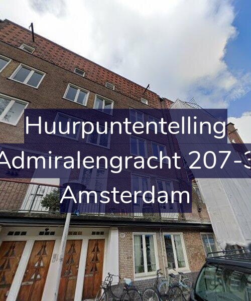 Foto gevel Huurpuntentelling voor Admiralengracht 207-3, Amsterdam