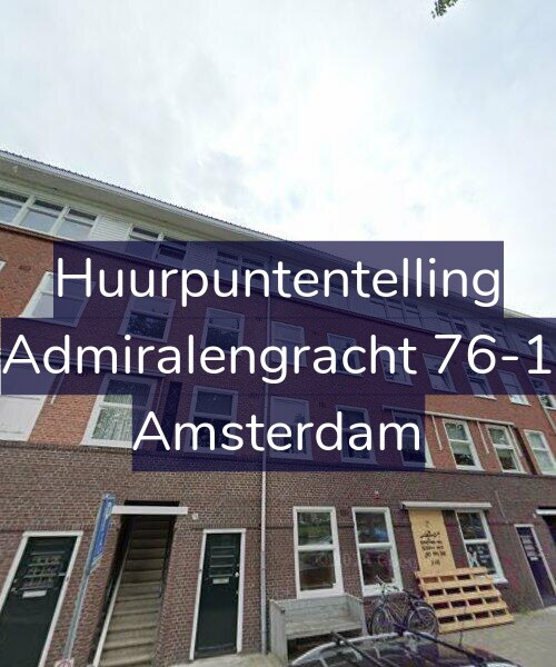 Foto gevel Huurpuntentelling voor Admiralengracht 76-1, Amsterdam