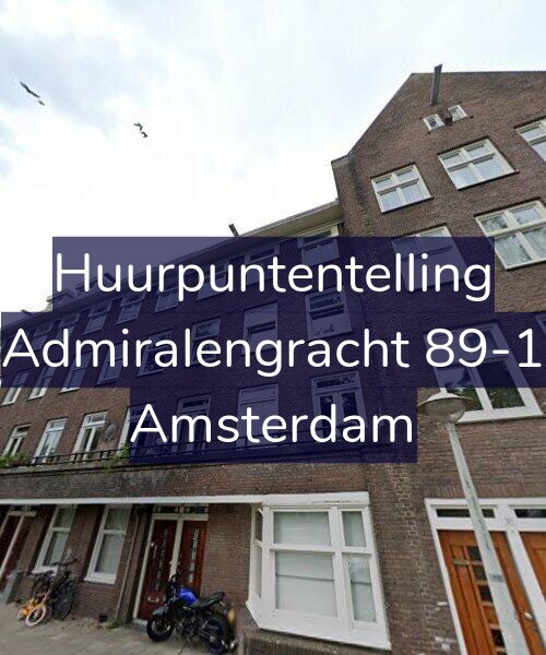 Foto gevel Huurpuntentelling voor Admiralengracht 89-1, Amsterdam