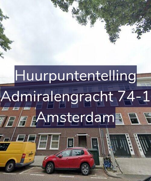 Foto gevel Huurpuntentelling voor Admiralengracht 74-1, Amsterdam