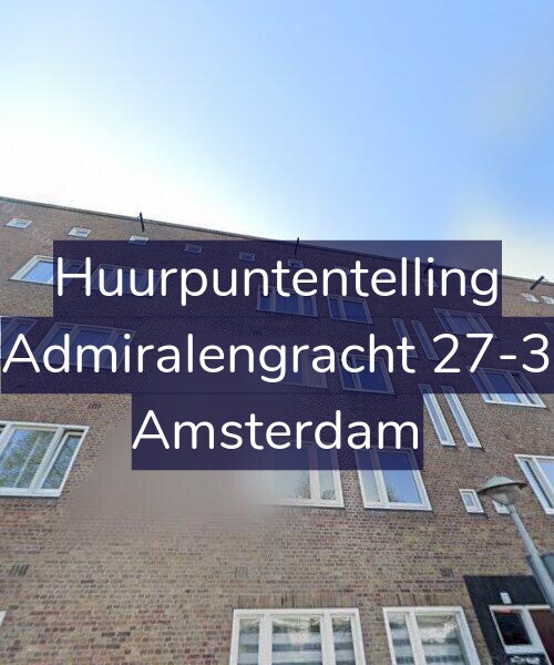 Foto gevel Huurpuntentelling voor Admiralengracht 27-3, Amsterdam
