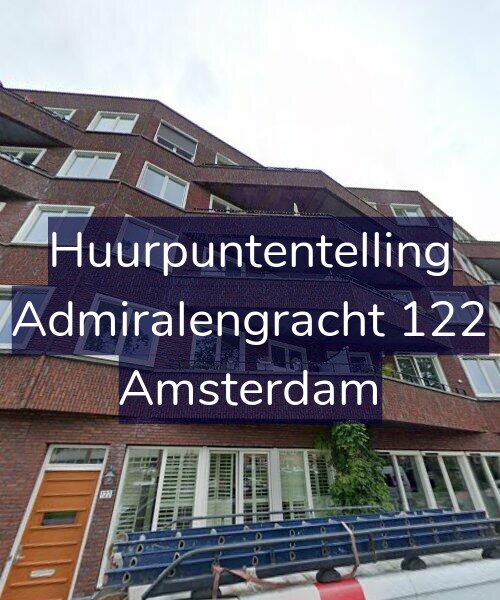 Foto gevel Huurpuntentelling voor Admiralengracht 122, Amsterdam