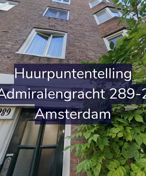 Foto gevel Huurpuntentelling voor Admiralengracht 289-2, Amsterdam