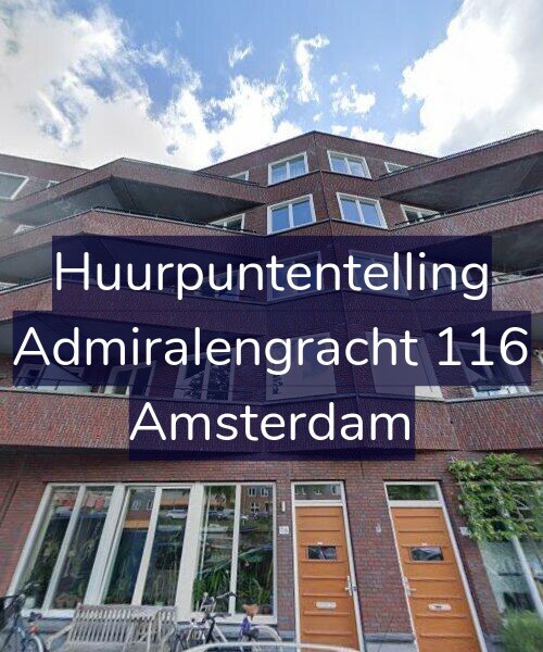 Foto gevel Huurpuntentelling voor Admiralengracht 116, Amsterdam