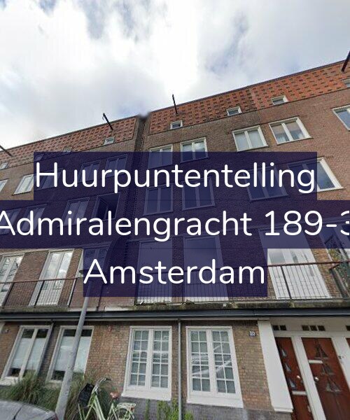 Foto gevel Huurpuntentelling voor Admiralengracht 189-3, Amsterdam
