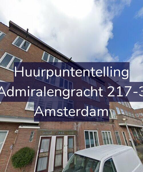 Foto gevel Huurpuntentelling voor Admiralengracht 217-3, Amsterdam