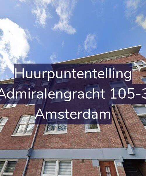 Foto gevel Huurpuntentelling voor Admiralengracht 105-3, Amsterdam