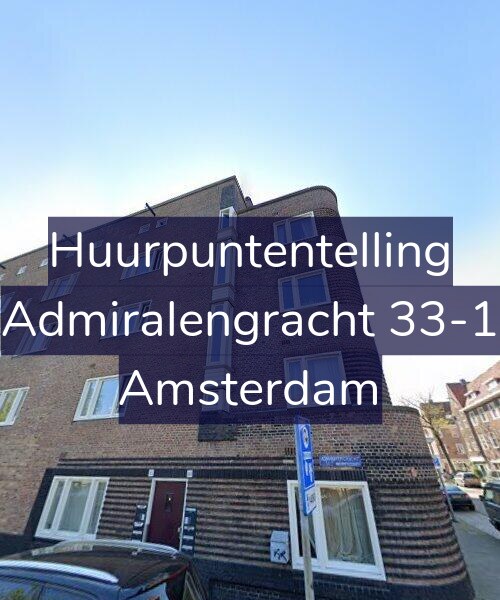 Foto gevel Huurpuntentelling voor Admiralengracht 33-1, Amsterdam