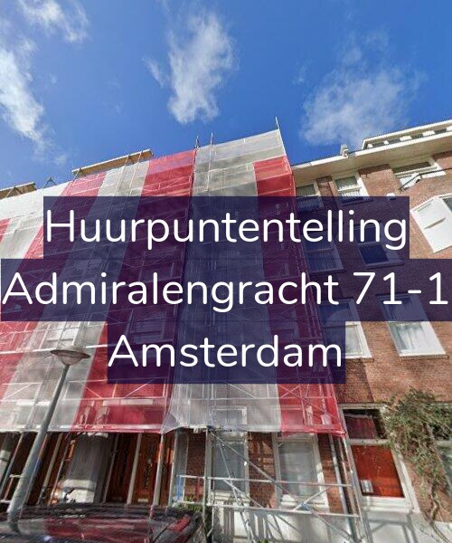 Foto gevel Huurpuntentelling voor Admiralengracht 71-1, Amsterdam