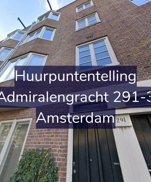 Foto gevel Huurpuntentelling voor Admiralengracht 291-3, Amsterdam