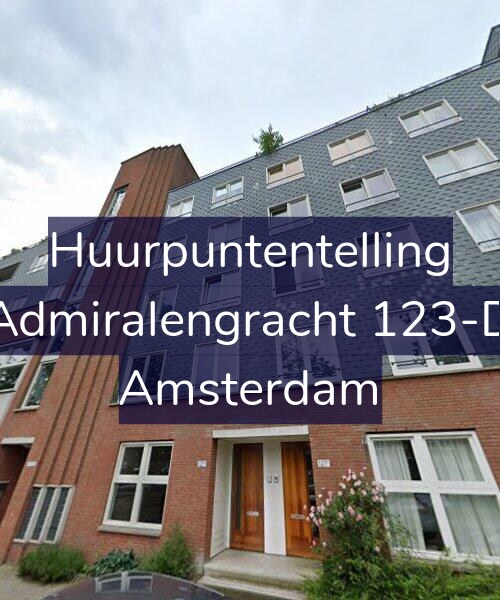 Foto gevel Huurpuntentelling voor Admiralengracht 123-D, Amsterdam