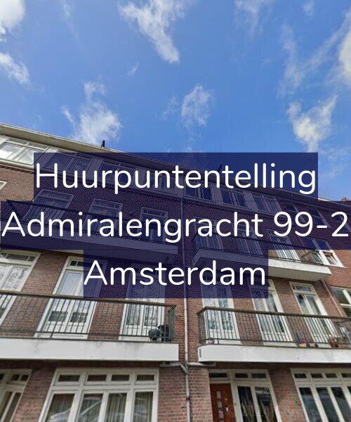 Foto gevel Huurpuntentelling voor Admiralengracht 99-2, Amsterdam