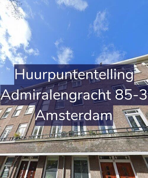 Foto gevel Huurpuntentelling voor Admiralengracht 85-3, Amsterdam
