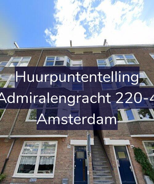 Foto gevel Huurpuntentelling voor Admiralengracht 220-4, Amsterdam