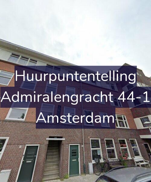 Foto gevel Huurpuntentelling voor Admiralengracht 44-1, Amsterdam