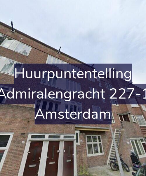 Foto gevel Huurpuntentelling voor Admiralengracht 227-1, Amsterdam