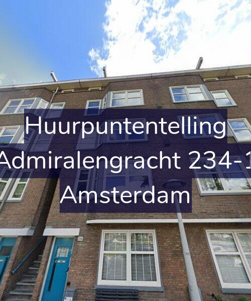 Foto gevel Huurpuntentelling voor Admiralengracht 234-1, Amsterdam