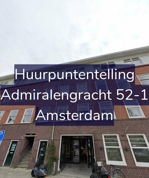 Foto gevel Huurpuntentelling voor Admiralengracht 52-1, Amsterdam