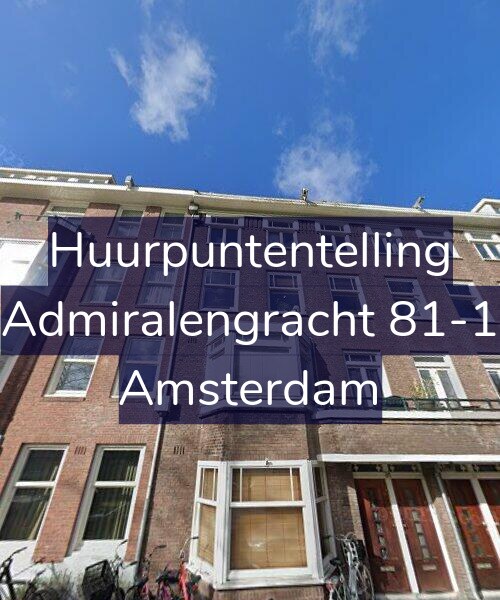 Foto gevel Huurpuntentelling voor Admiralengracht 81-1, Amsterdam