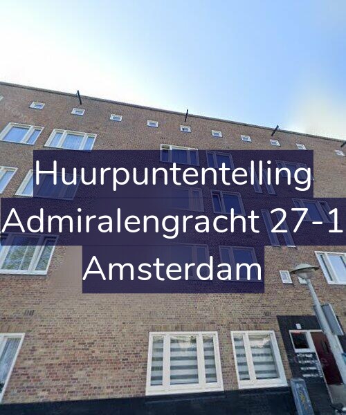 Foto gevel Huurpuntentelling voor Admiralengracht 27-1, Amsterdam