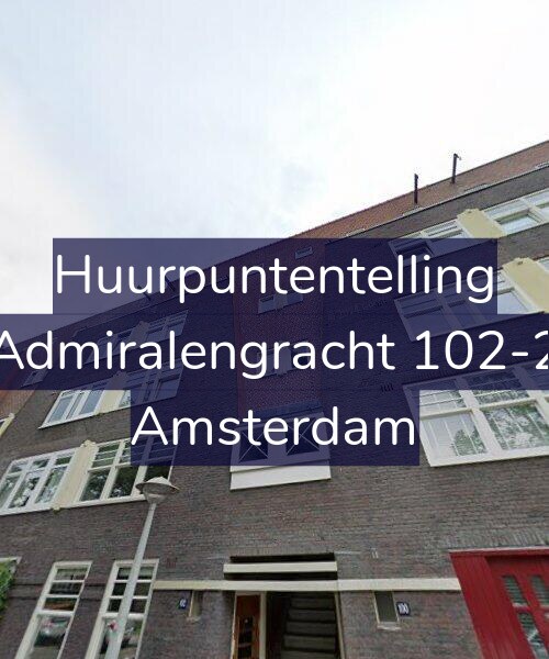 Foto gevel Huurpuntentelling voor Admiralengracht 102-2, Amsterdam