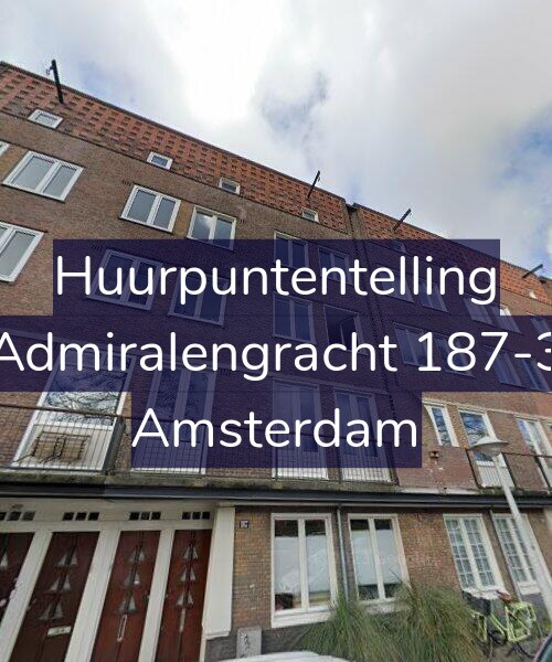 Foto gevel Huurpuntentelling voor Admiralengracht 187-3, Amsterdam