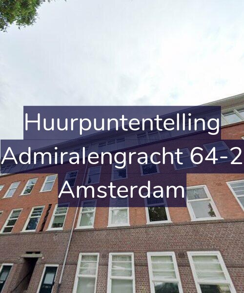 Foto gevel Huurpuntentelling voor Admiralengracht 64-2, Amsterdam