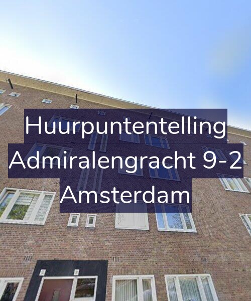 Foto gevel Huurpuntentelling voor Admiralengracht 9-2, Amsterdam