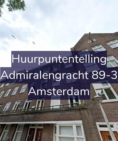 Foto gevel Huurpuntentelling voor Admiralengracht 89-3, Amsterdam