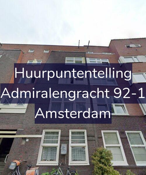 Foto gevel Huurpuntentelling voor Admiralengracht 92-1, Amsterdam